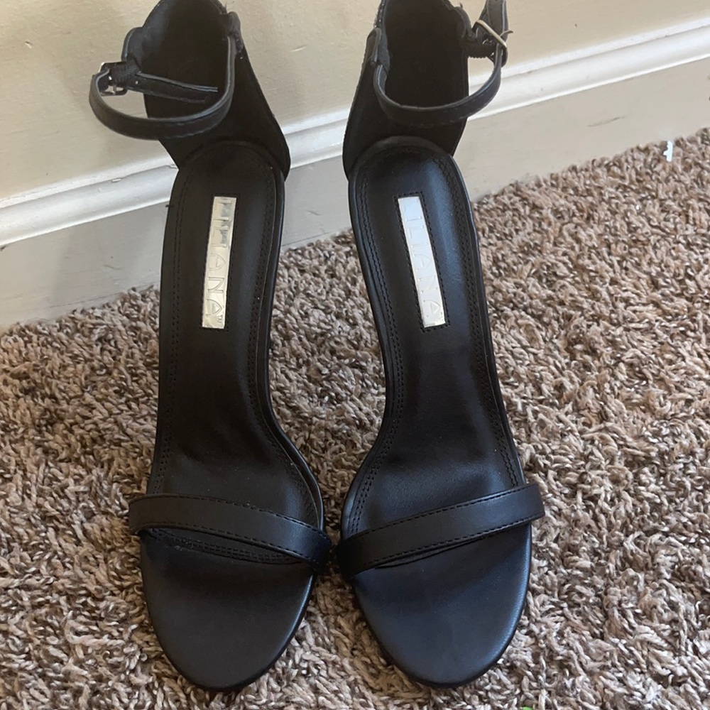 Black strap Sandal Heels
